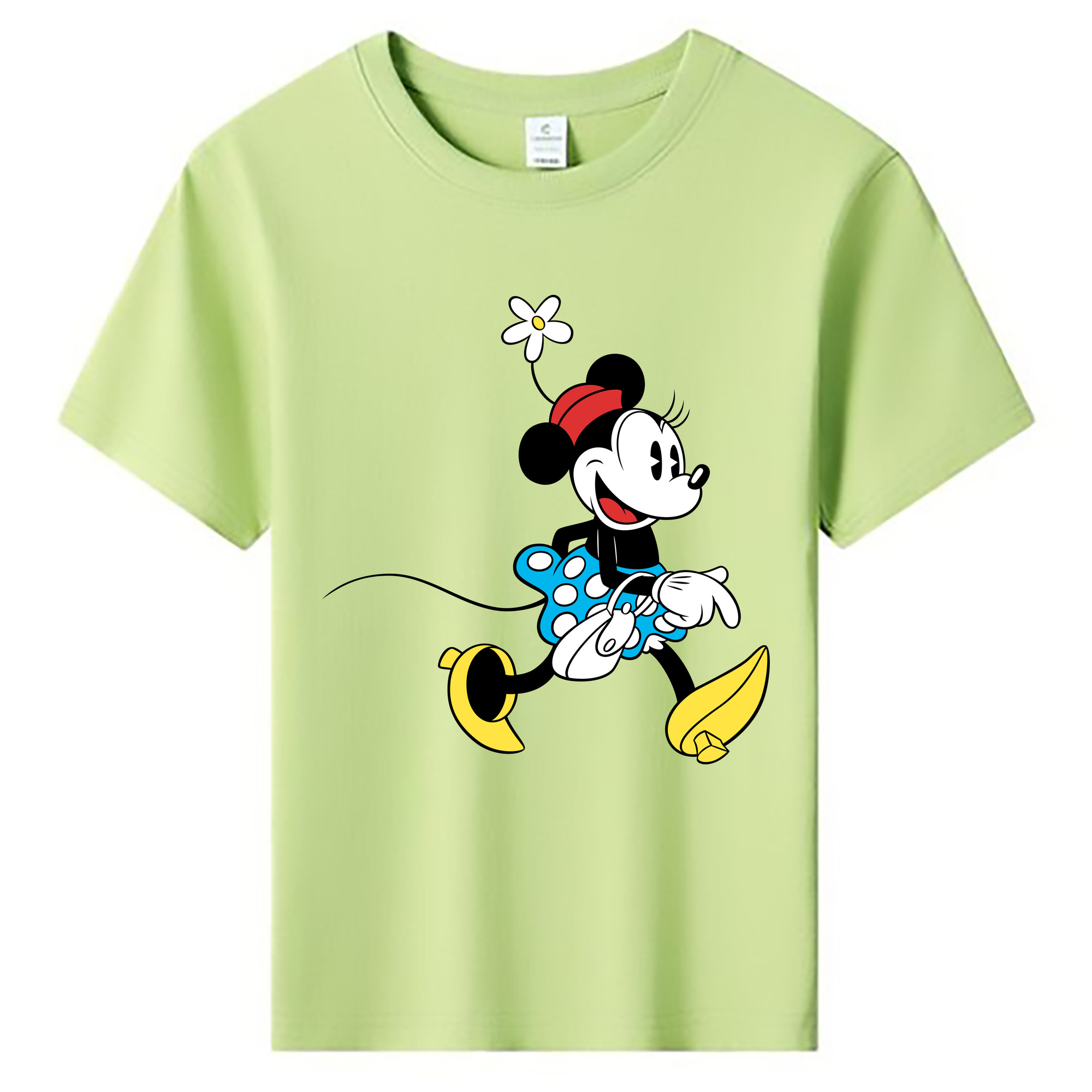 ミッキーマウス Mickey Mouse 綿100％キッズTシャツ（フロントプリント）